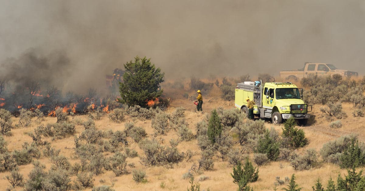 wildfire in Madras Oregon